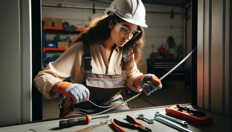 Garage Door Cable Repair — West Acton