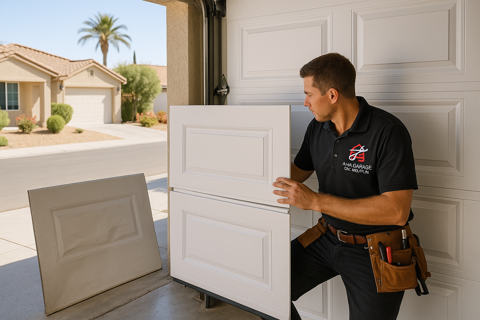Garage Door Panel Replacement service in Saxonville