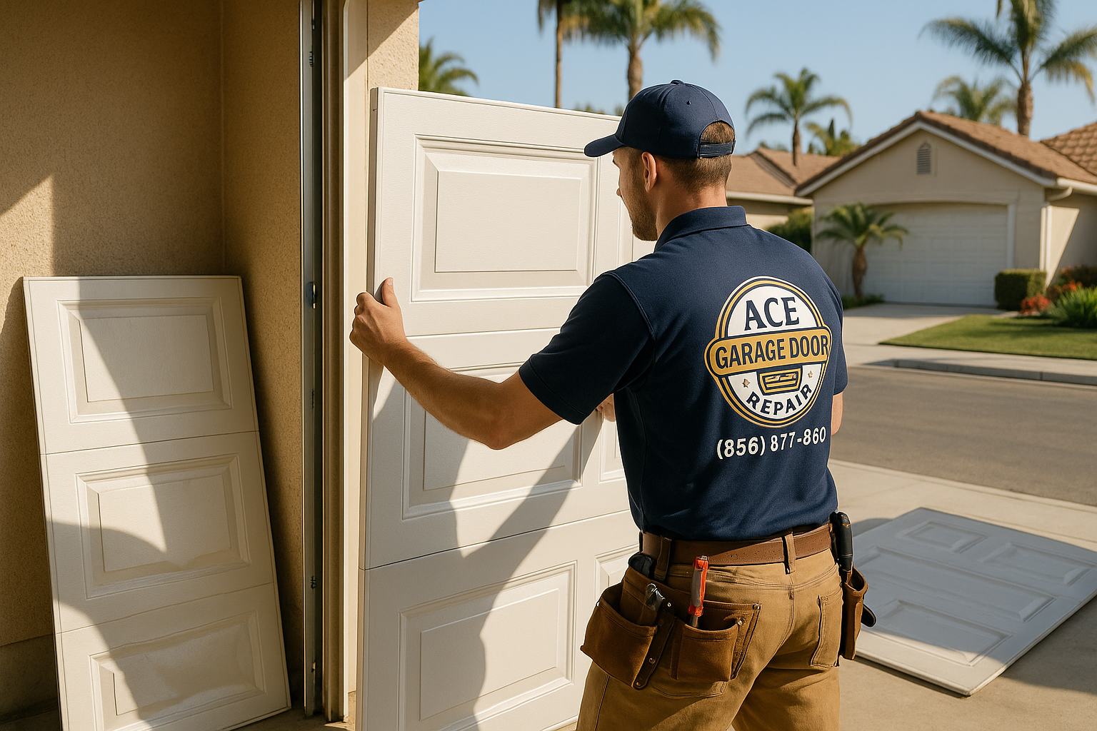 Garage Door Panel Replacement service in Nashua