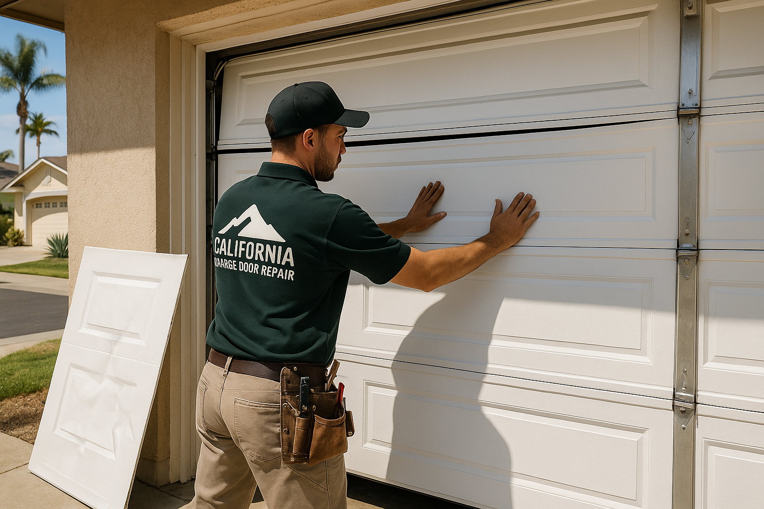 Garage Door Panel Replacement service in Townsend
