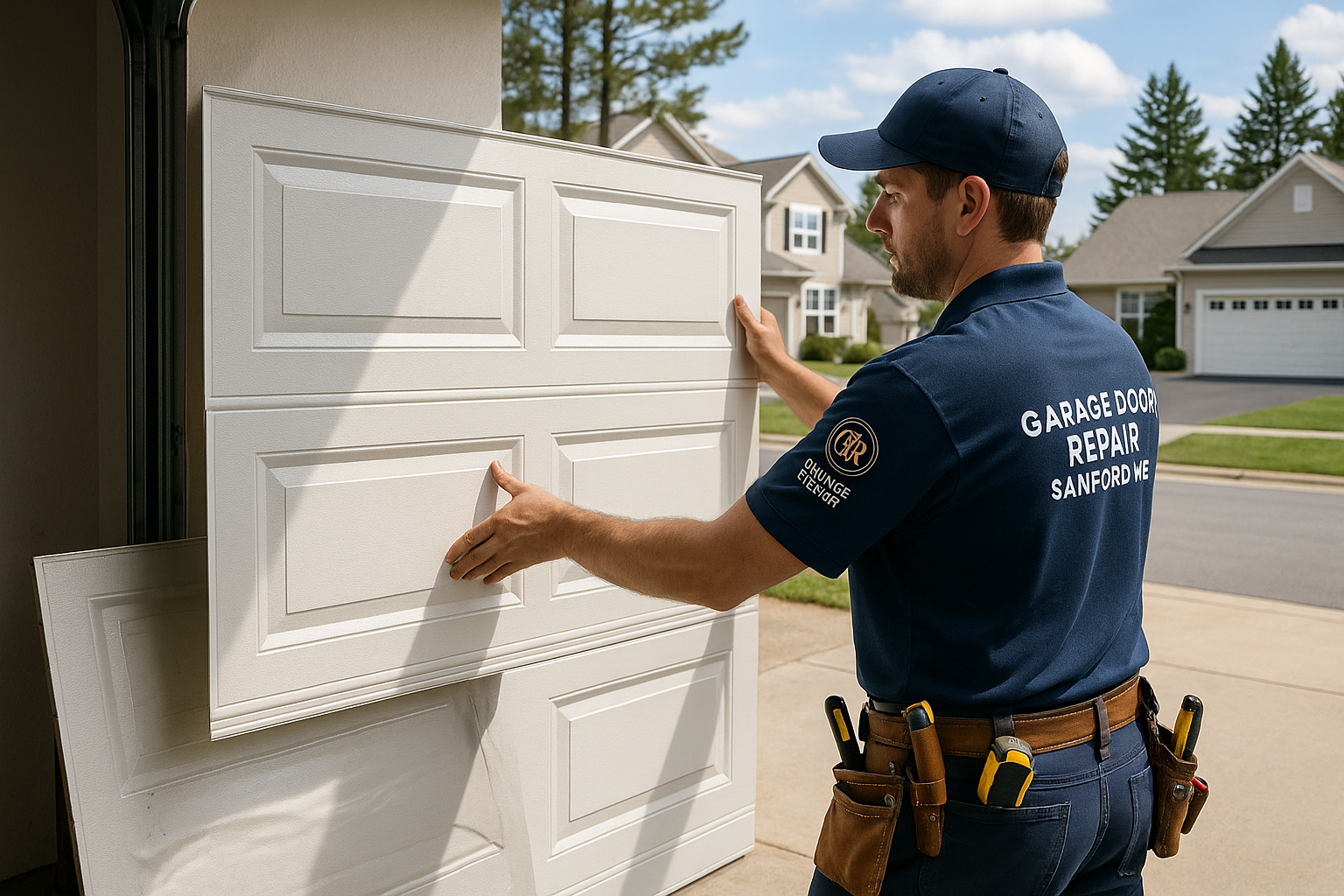 Garage Door Panel Replacement service in Dracut
