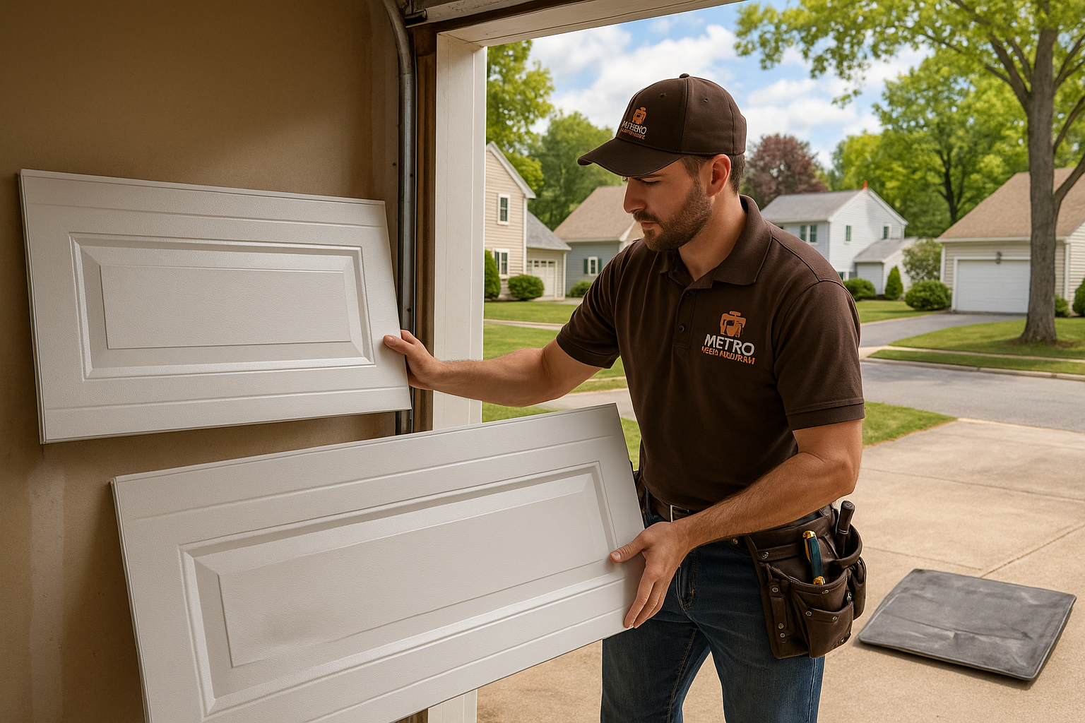 Garage Door Panel Replacement service in Winchester