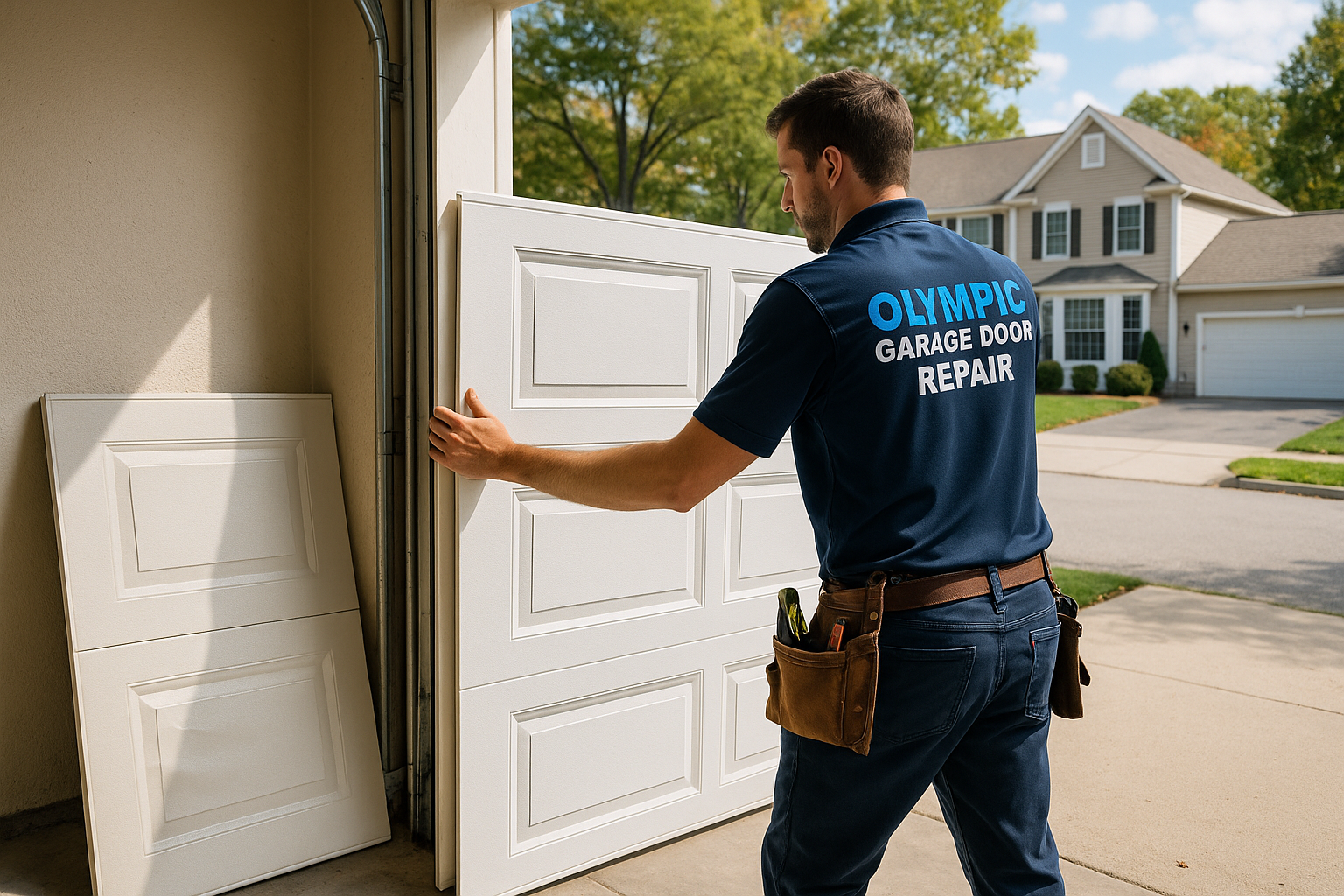 Garage Door Panel Replacement in Westford