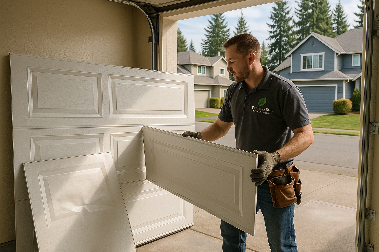 Garage Door Panel Replacement service in Harvard