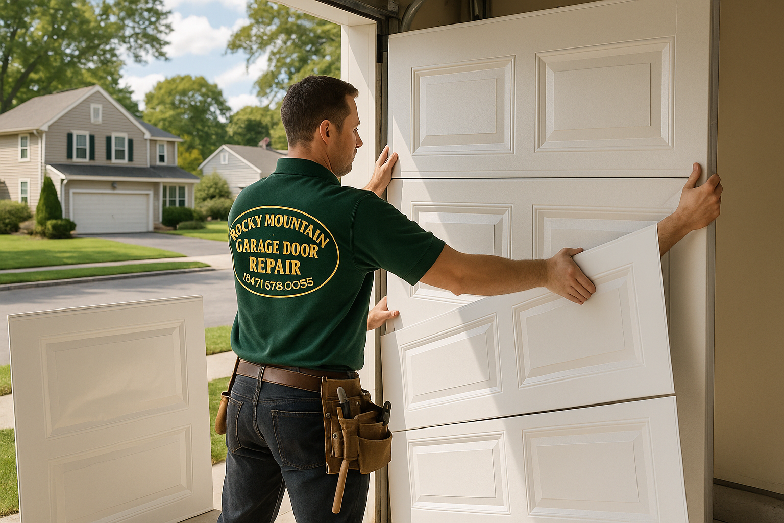 Garage Door Panel Replacement service in Bolton
