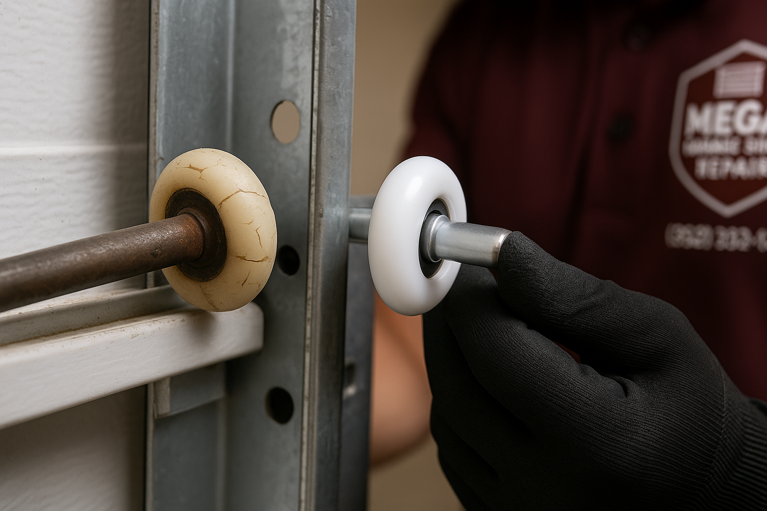 Garage Door Roller Replacement service in Stoneham