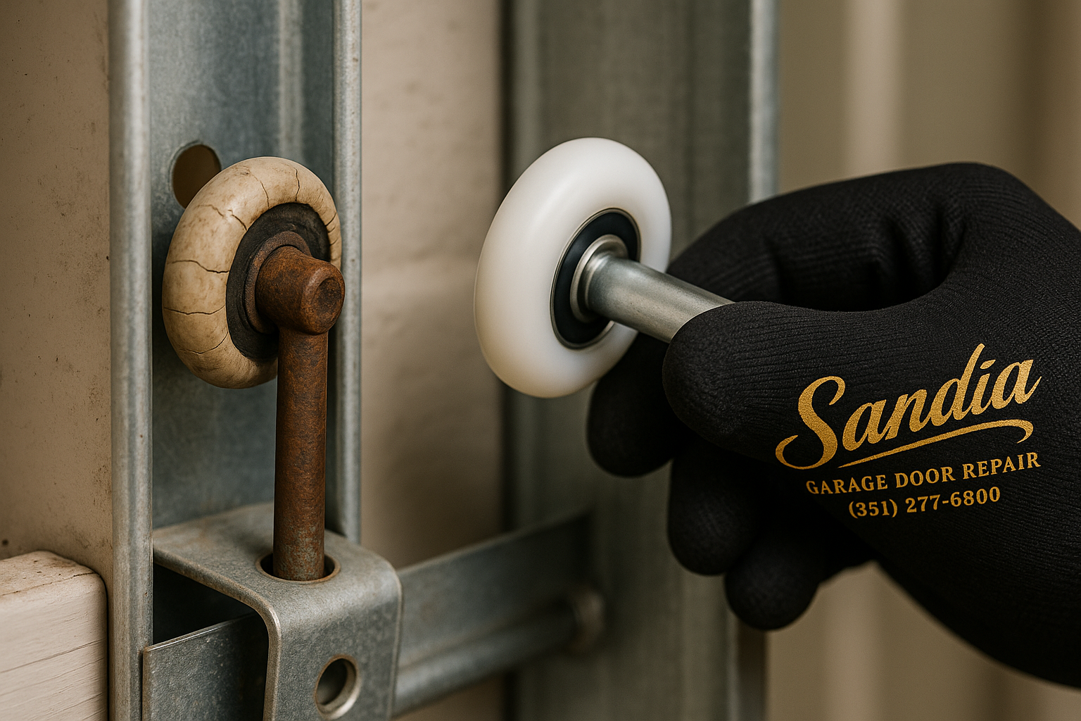 Garage Door Roller Replacement service in Fitchburg