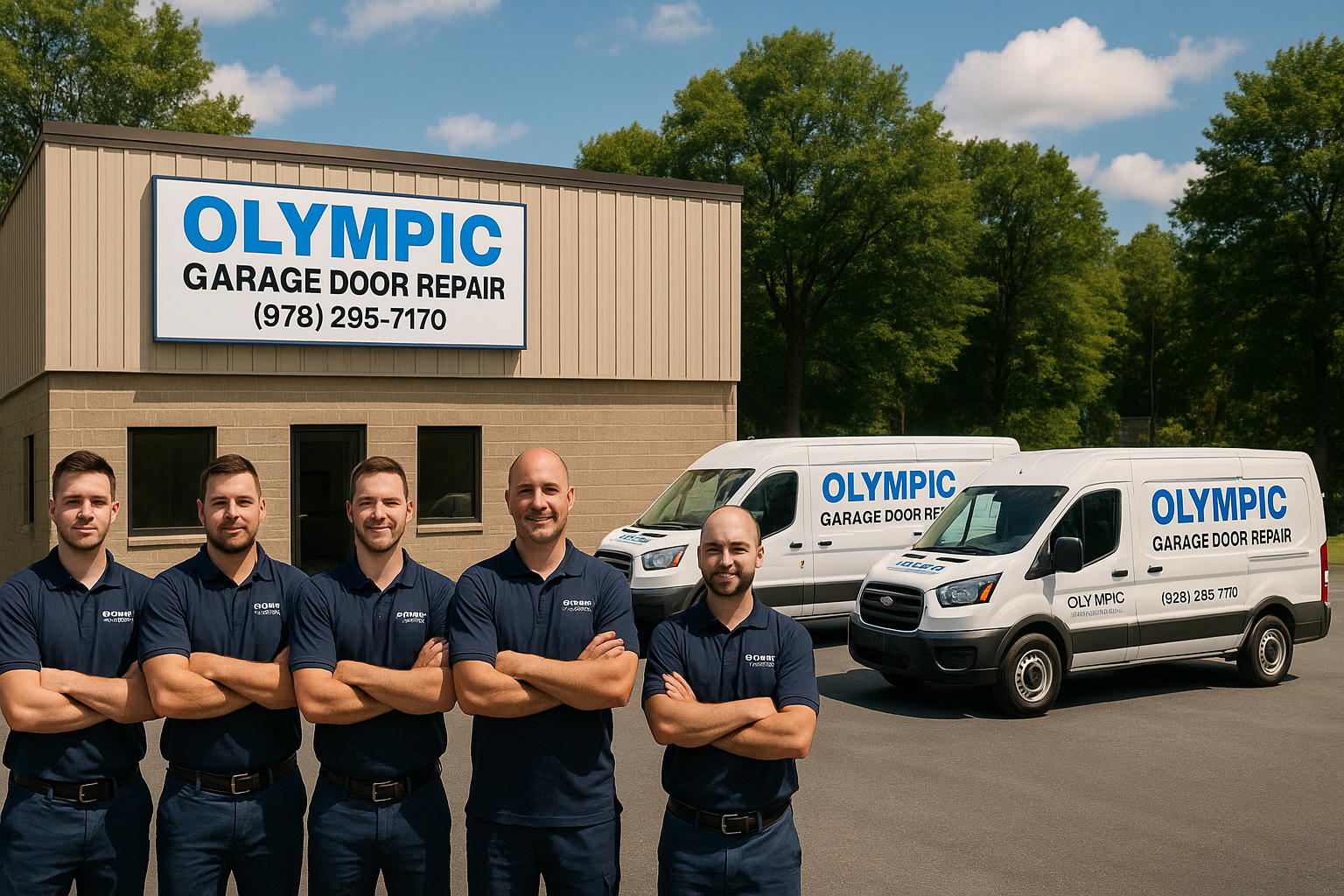 Professional garage door service in Westford