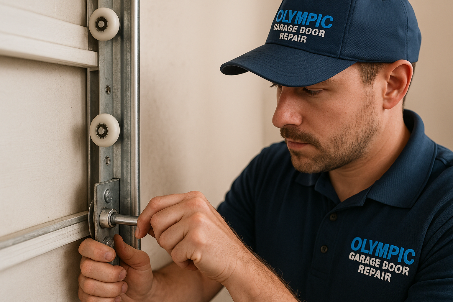 Garage Door Track Repair in Westford