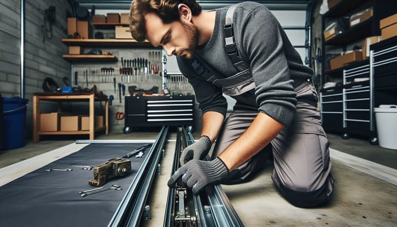 Garage Door Track Repair in Westford